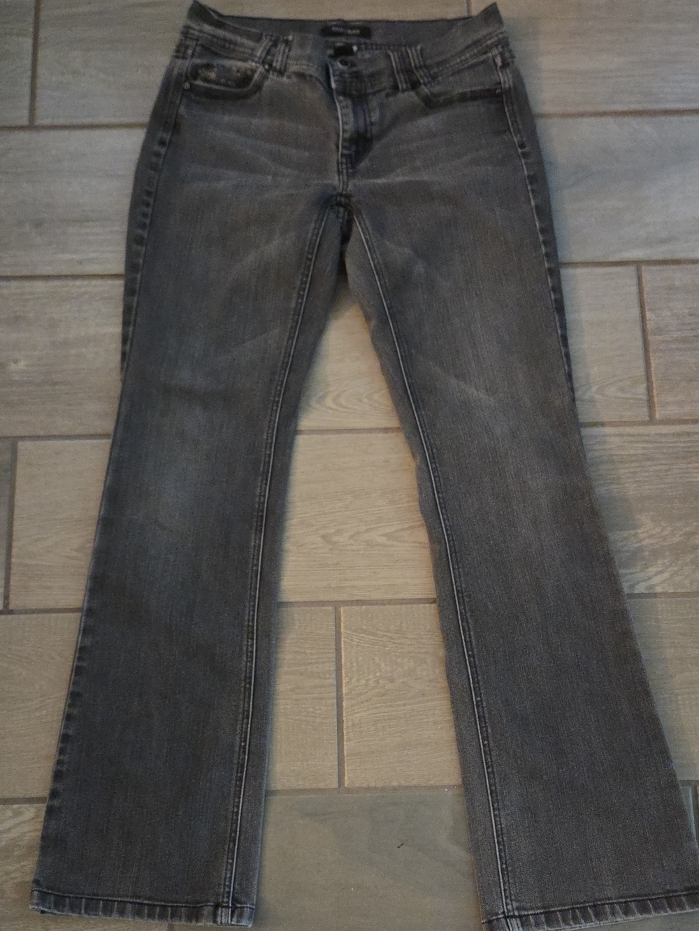 White House Black Market Women's Gray Boot-Cut Jeans